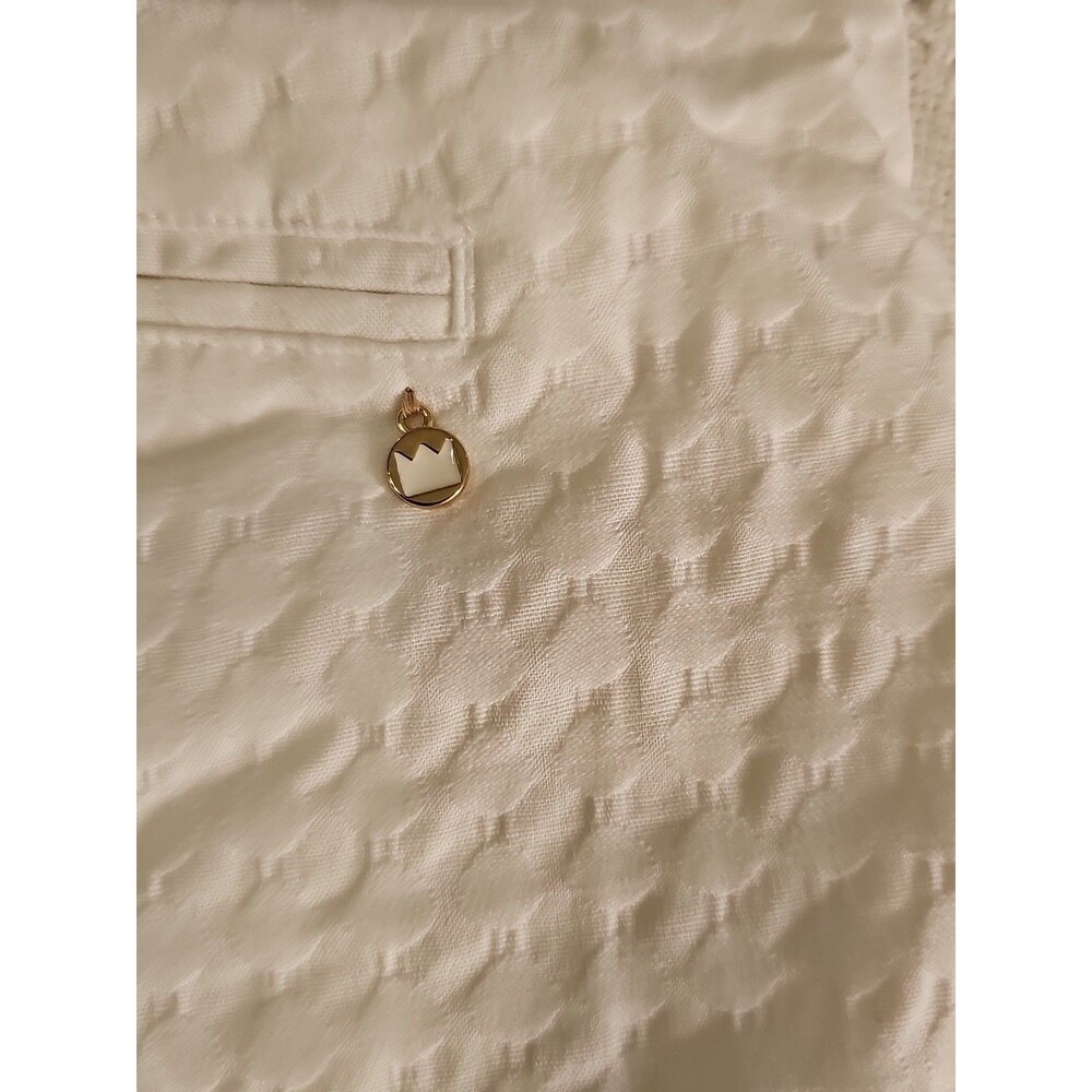 Crown & Ivy Shelby Women's White Shorts w Pockets see measurements Size 8 - Picture 5 of 10